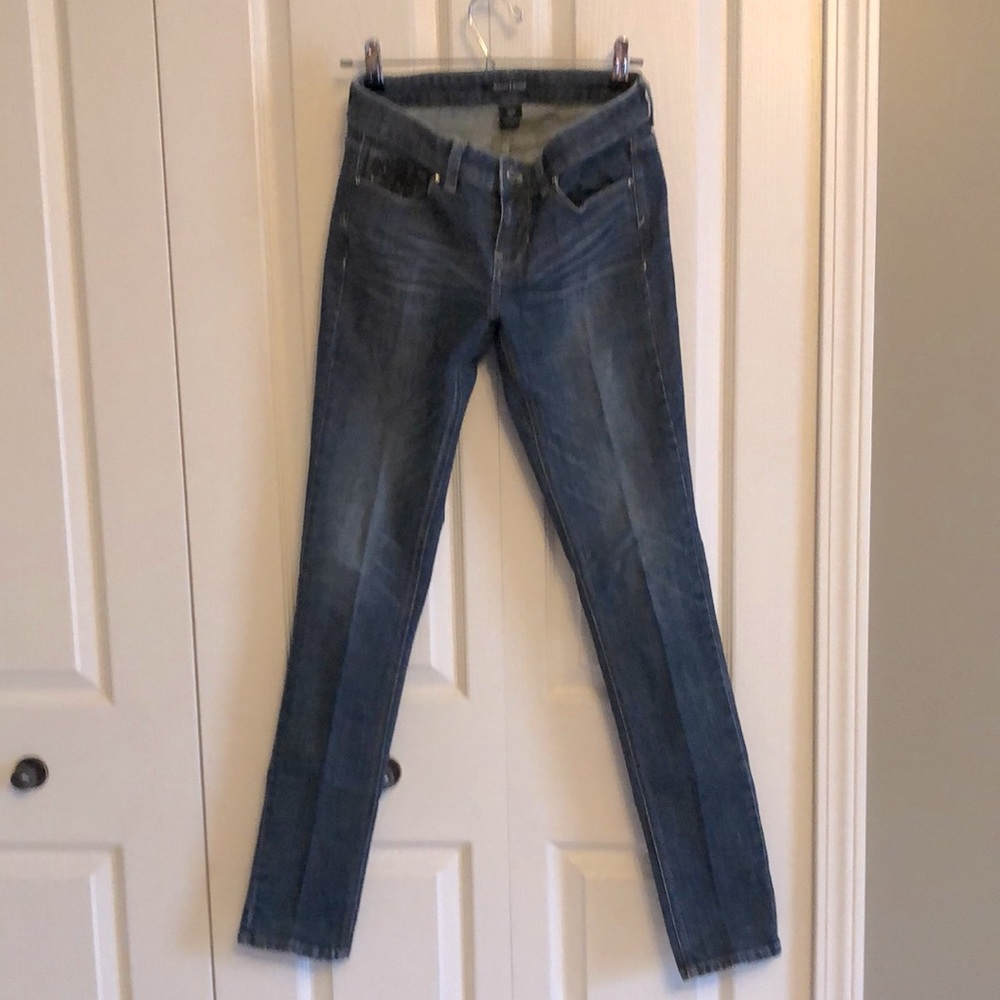 EUC White House Black Market Women’s Embellished Denim Jeans -Size 0-R